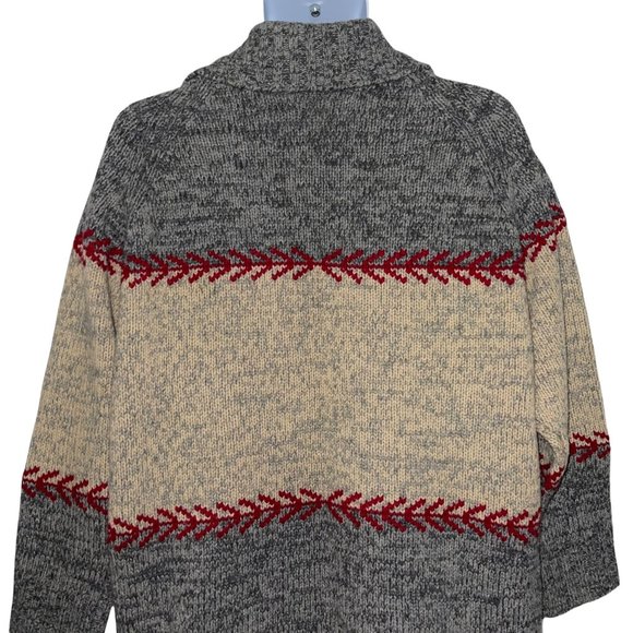 Eddie Bauer Vintage Y2K 100% Lambswool Christmas Holiday Pullover Sweater M - Picture 7 of 10